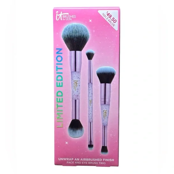 NIB IT Brushes for Ulta LIMITED EDITION Airbrush Face & Eye Trio Dual-Ended - Picture 1 of 16